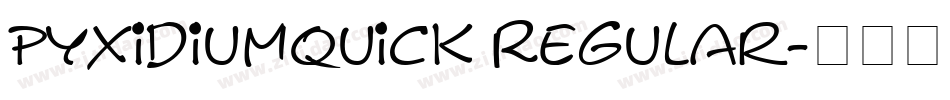 PyxidiumQuick Regular字体转换